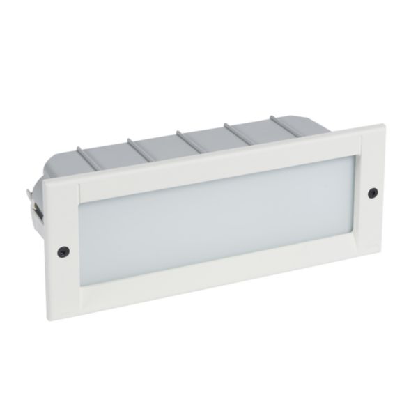 Luminaire encastré rect. blanc kalank standard détection hf lampe fluo 1800lm