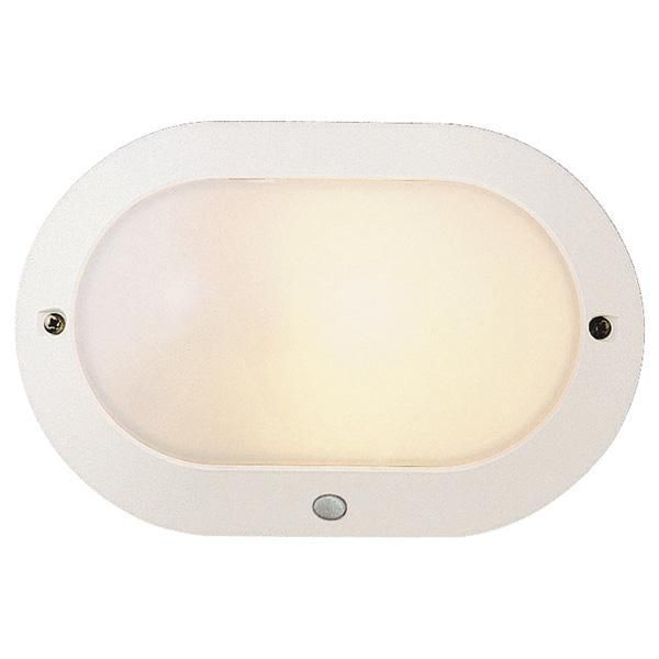 Hublot ovale Chartres Origine mini antivandale blanc ON/OFF + lampe fluo 400lm