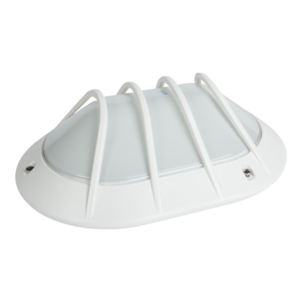 Hublot Chartres ovale jupe a grille blanc E27 / 75W
