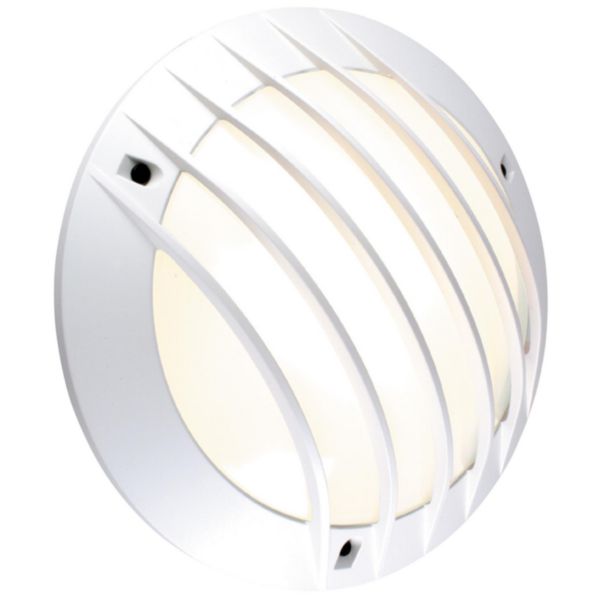 Hublot chartres rond alu jupe a grille taille 1 anthra G24Q2 / 18w