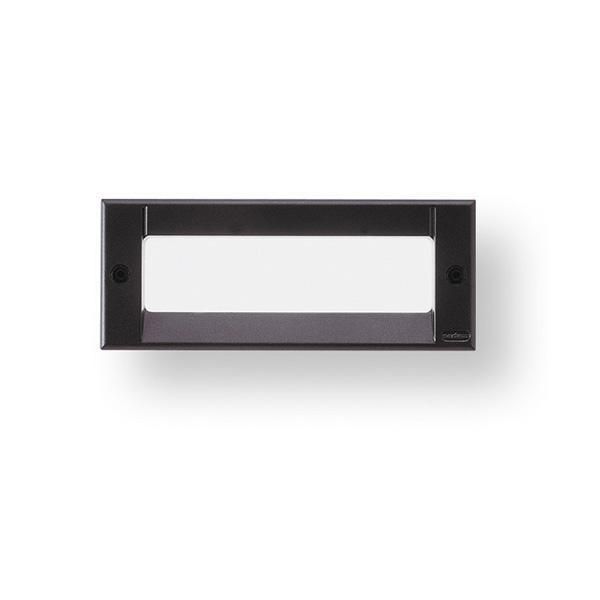 Luminaire kalank rectangle antivandale taille 1 noir 2G73 / 7w