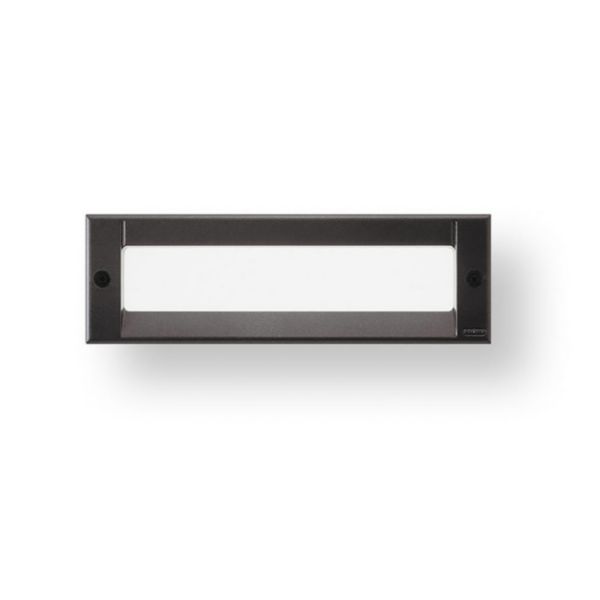 Luminaire kalank rectangle antivandale taille 2 noir 2G7 / 9w