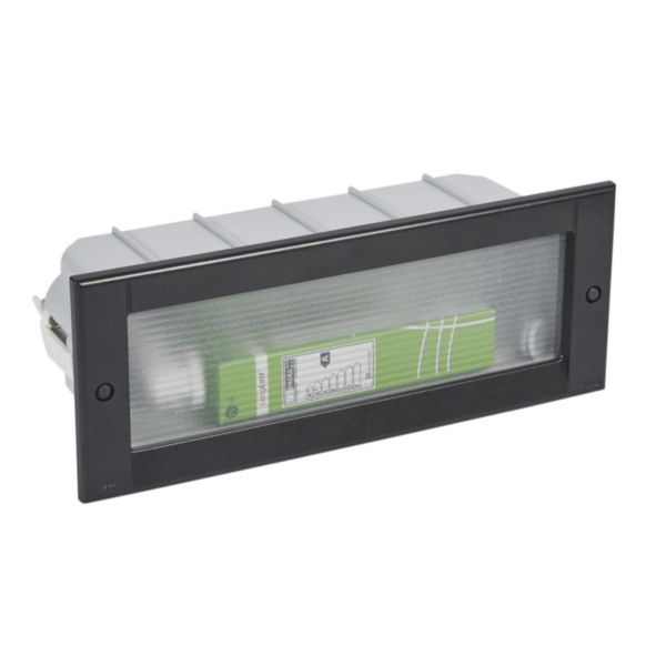 Luminaire kalank rectangle antivandale taille 3 anthracite G24Q3 / 26w