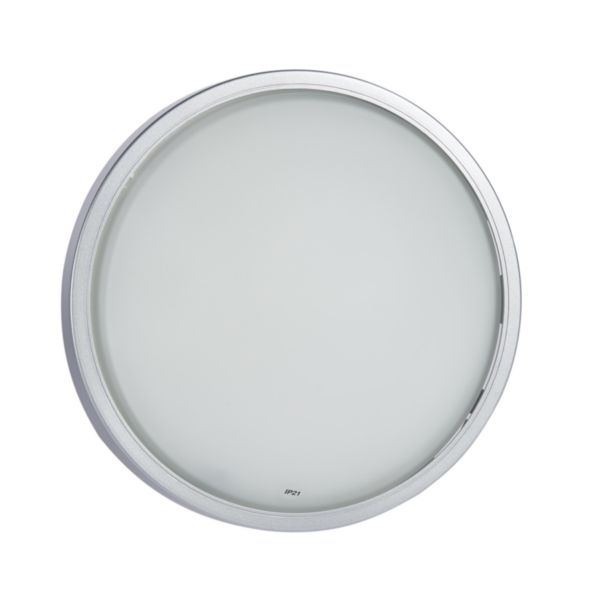Luminaire oleron déco taille 2 gris argent 18 LEDs 4000K