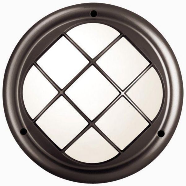 Hublot koreo cub rond grille taille 1 noir E27