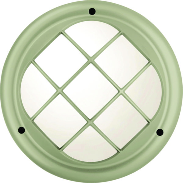 Hublot koreo cub rond grille taille 2 titane 18 LEDs 4000K