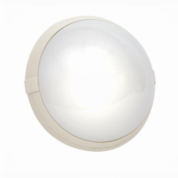 Hublot super 400 blanc antivdle 296 mm- diff polycarb opalescent- ON/OFF