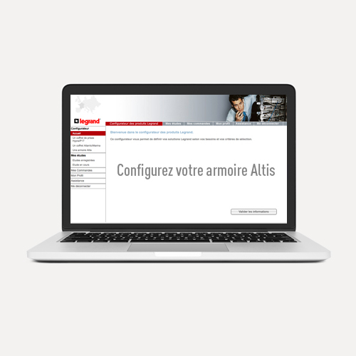 Outil configurateur pour armoires et coffrets industriels