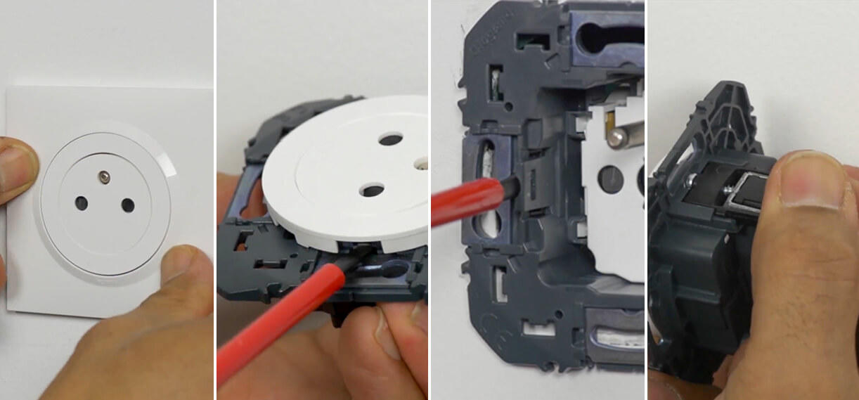 Comment démonter une prise électrique Legrand ? - particulier