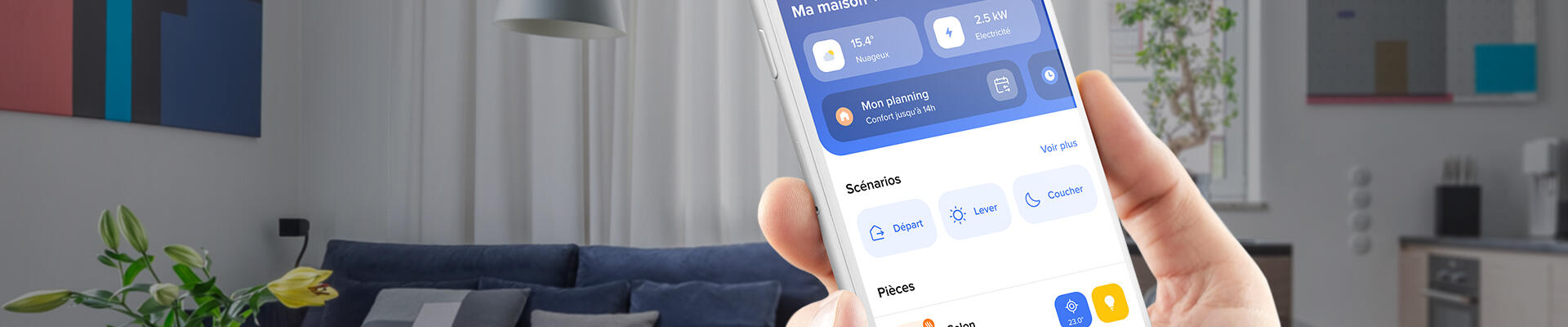 J’utilise l’appli Home + Control