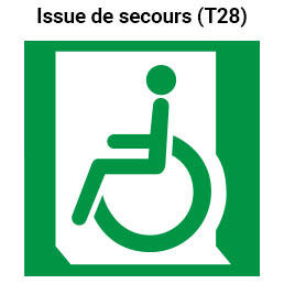 etiquette signalisation evacuation personne non mobile 258x258