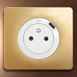 prise surface usb celiane laiton satine 350x350