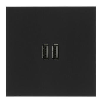 Art d'Arnould univers Epure chargeur double USB 2,4A - noir mat 