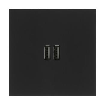 Art d'Arnould univers Epure chargeur double USB 2,4A - noir mat 