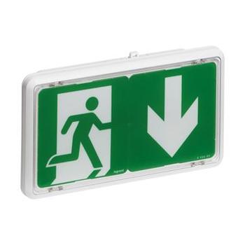 BAES d'évacuation saillie à LEDs 45lm 1h plastique IP43 IK07 SATI Connecté visibilité augmentée pour ERP et ERT