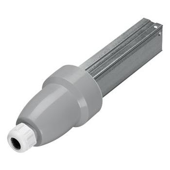 Bloc d'alimentation droit + embout droit pour canalisation d'éclairage LBplus - 4 conducteurs - 25A