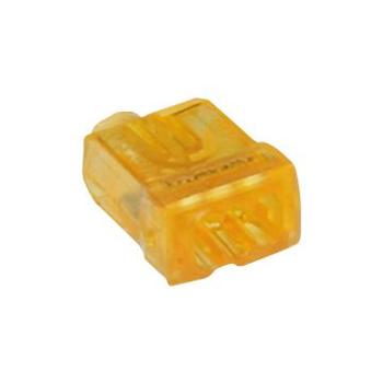 Borne connexion sans vis Nylbloc auto orange pour 3 fils 