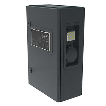 Borne monophasée métal protection DC Green'up Premium 1 véhicule électrique Modes 2 et 3 - 3,7kW à 4,6kW 16A à 20A