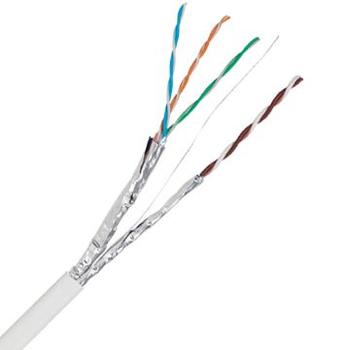 Câble multimédia TV + satellite Grade 2 TV sans halogène pour prise RJ 45 catégorie 6 STP 