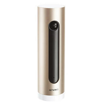 Caméra Intérieure Intelligente et connectée Netatmo avec reconnaissance faciale et alerte sur smartphone - alu/or