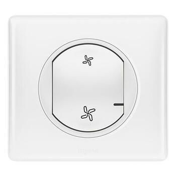  Interrupteur sans fil pour VMC pour installation connectée Céliane with Netatmo avec plaque Laqué Blanc 