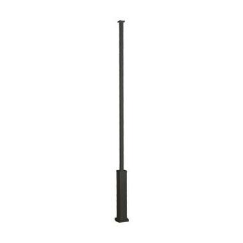 Colonne à clippage direct 4 compartiments hauteur 3,35m couvercle PVC et corps en alu – noir RAL9017 