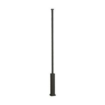 Colonne à clippage direct 4 compartiments hauteur 3,35m couvercle PVC et corps en alu – noir RAL9017