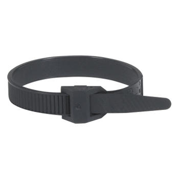 Collier Colson noir protégé ultraviolets à denture extérieure largeur 9mm et longueur 185mm