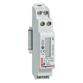 Compteur modulaire monophasé EMDX³ non MID raccordement direct 32A - 1 module - avec sortie à impulsions