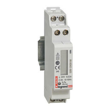 Compteur modulaire monophasé EMDX³ non MID raccordement direct 32A - 1 module - avec sortie à impulsions