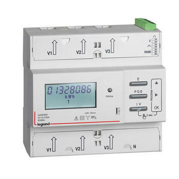 Compteur modulaire triphasé EMDX³ MID raccordement direct 125A - 6 modules - avec sortie à impulsions et RS485