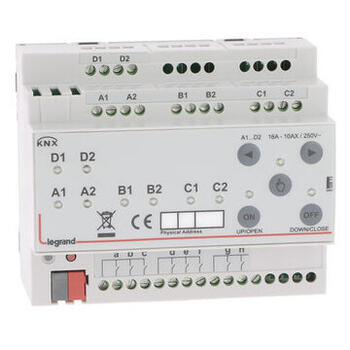 Contrôleur modulaire ON/OFF multi-applications KNX 8 sorties 16A - 8 entrées contact binaire- 6 modules