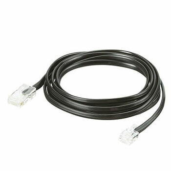 Cordon pour appareil téléphonique 1 embout RJ 11 et 1 embout RJ 45 - 2m 