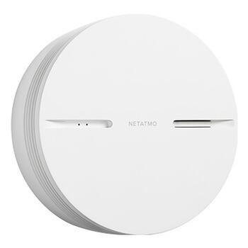  Détecteur de Fumée Intelligent et connecté Netatmo avec alarme 85dB et alerte sur smartphone - blanc 