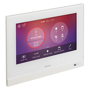 Ecran 7pouces HOMETOUCH MyHOME_Up fonction portier ou gestion des fonctions MyHOME_Up - blanc