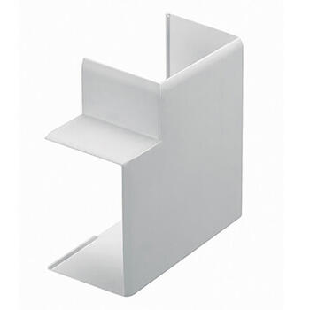 Angle plat pour goulotte de distribution Viadis 90x60mm blanc Artic