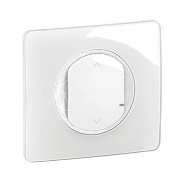 Interrupteur connecté pour volets roulants et stores Céliane with Netatmo avec support et enjoliveur Blanc