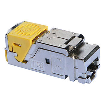 Lot de 6 connecteurs RJ45 haute densité catégorie6A STP LCS³ pour panneau de brassage droit et en angle