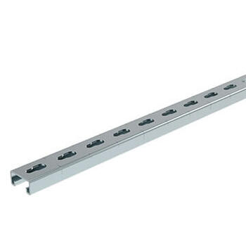 Rail avec oblongs trou de serrure R21S 3000 E20 pour chemins de câbles Cablofil - finition GS