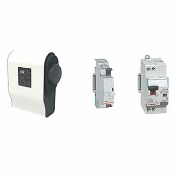 Pack borne monophasée plastique avec protections intégrée et modulaire Green'up Premium pour 1 véhicule électrique Mode 3 - 7,4kW 32A