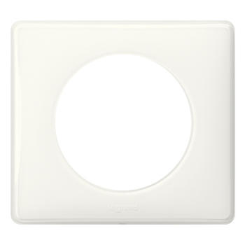 Plaque de finition Céliane - Laqué Blanc - 1 poste