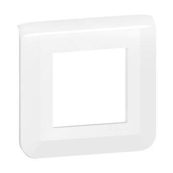 Plaque de finition Mosaic pour 2 modules blanc