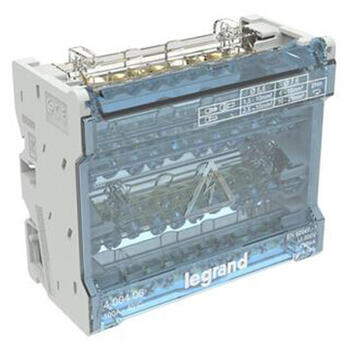 Répartiteur modulaire à barreaux étagés tétrapolaire 100A 10 départs - 6 modules