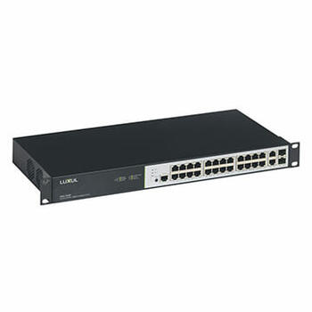 Switch 19pouces Ethernet PoE LCS² 10 ports RJ45 (8 ports PoE+) 1 Gigabit manageable