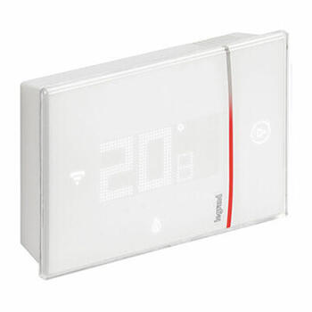 Thermostat tactile connecté Smarther with Netatmo pour gestion du chauffage et climatisation - blanc montage en saillie