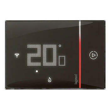 Thermostat tactile connecté Smarther with Netatmo noir 