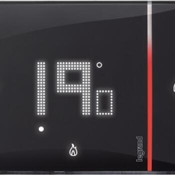 Thermostat tactile connecté Smarther with Netatmo noir 