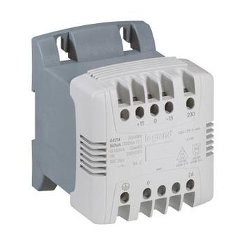 Transformateur de commande et sécurité à connexion à vis primaire 230V à 400V et secondaire 24V~ - 100VA 