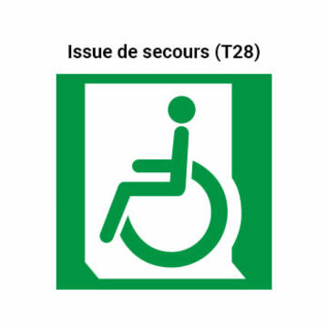 etiquette signalisation evacuation personne non mobile 350x350