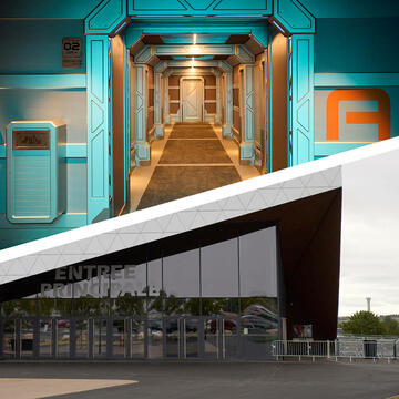 Installations Legrand spectaculaires sur le site du Futuroscope 